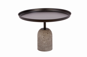 Stolik kawowy PETRO 630 Stal (beton porowaty)